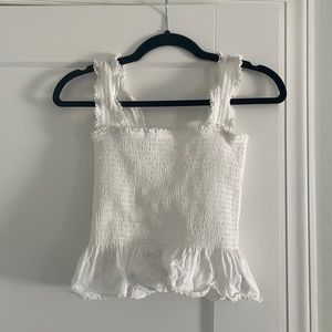 Reformation White Cotton Top